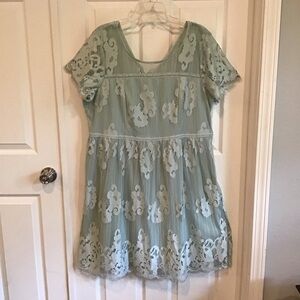 Maurices Mint Green Lace Dress